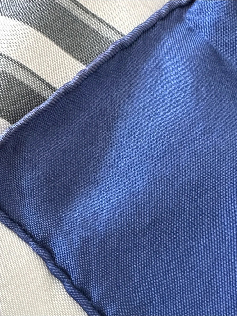 Hermès Brides de Gala Silk Carré 90 Scarf – Bleu/Gris/Or – Box Included -
